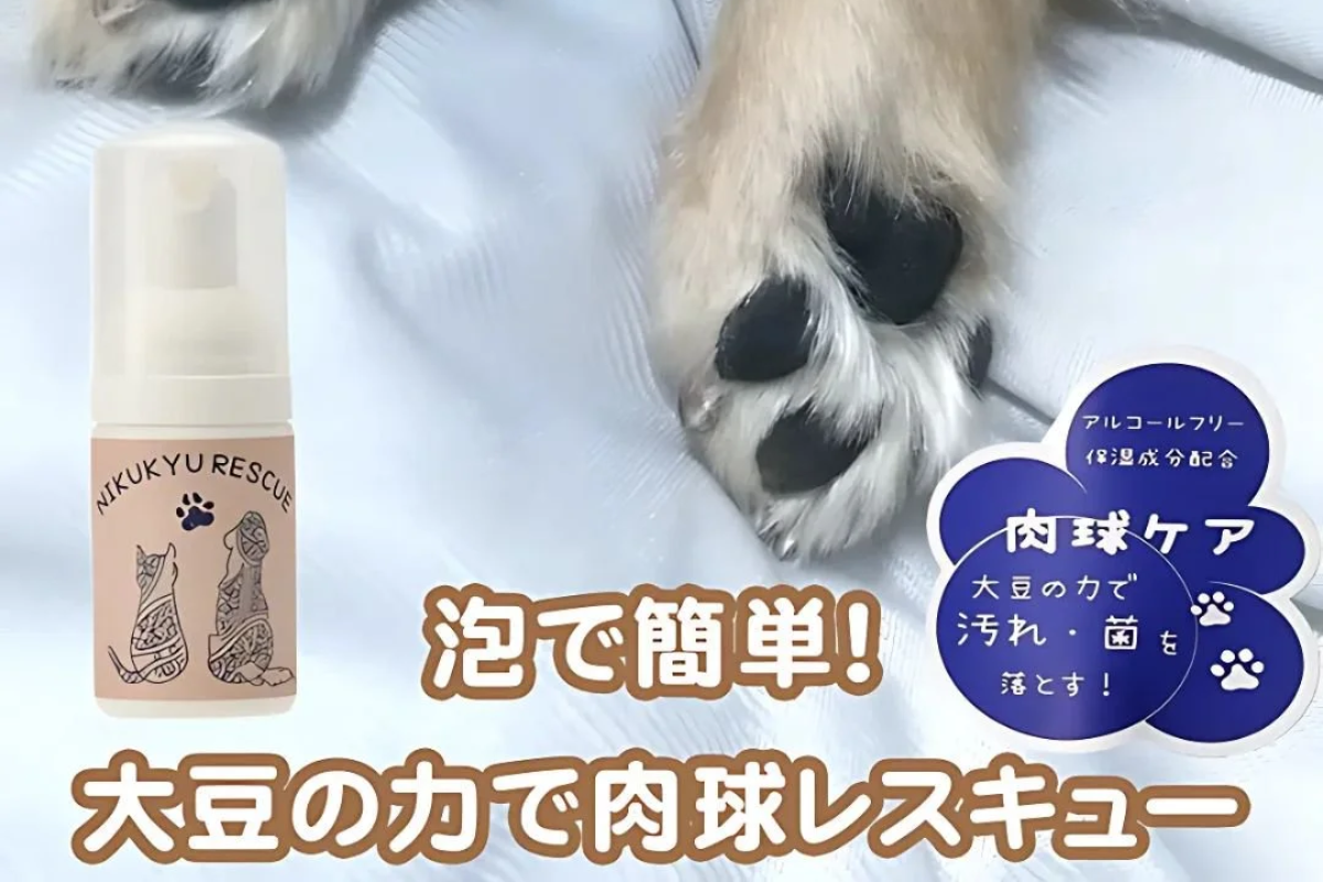 愛犬・愛猫の肉球ケアが簡単に！大豆の力で優しく守る肉球レスキュー